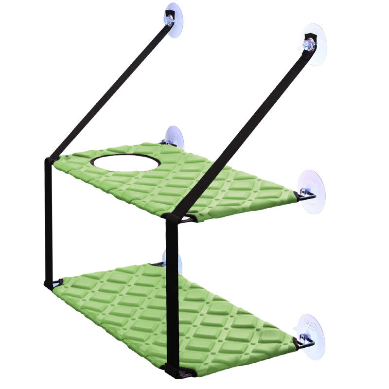 Window-Mounted Cat Hammock with Suction Cups (Single/Double)