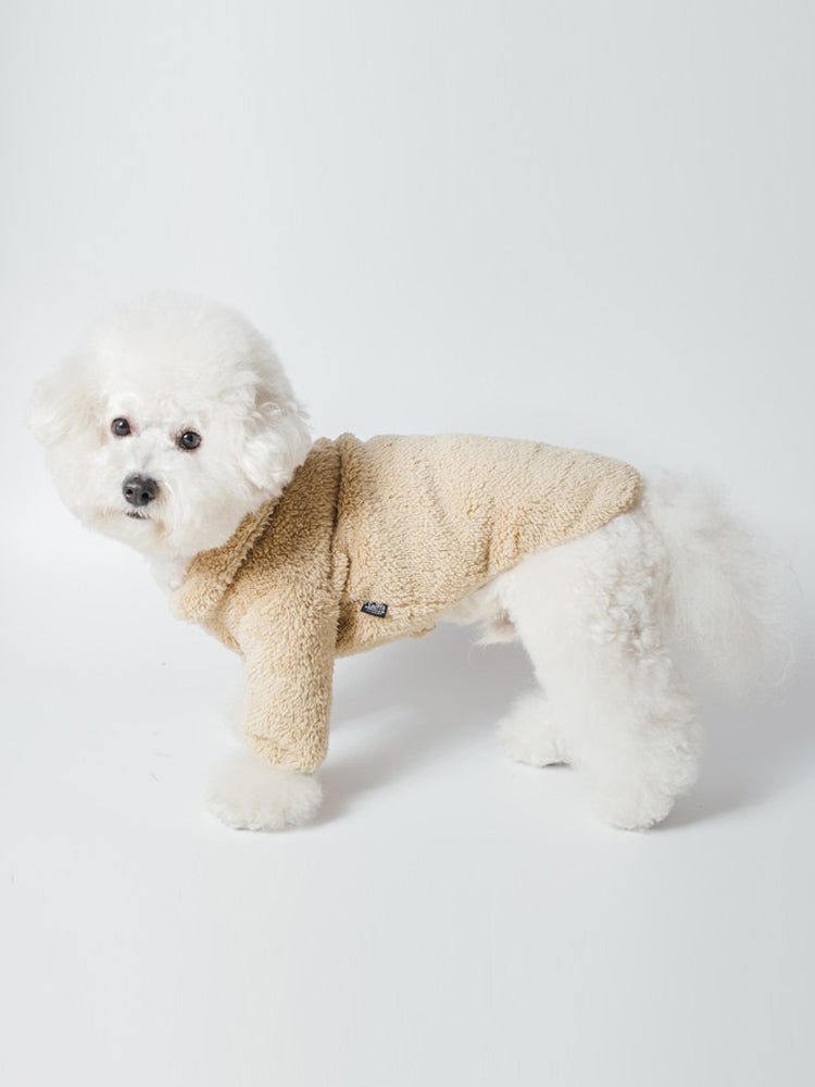 Lapel Flannelette Cotton Suit for Small Dogs