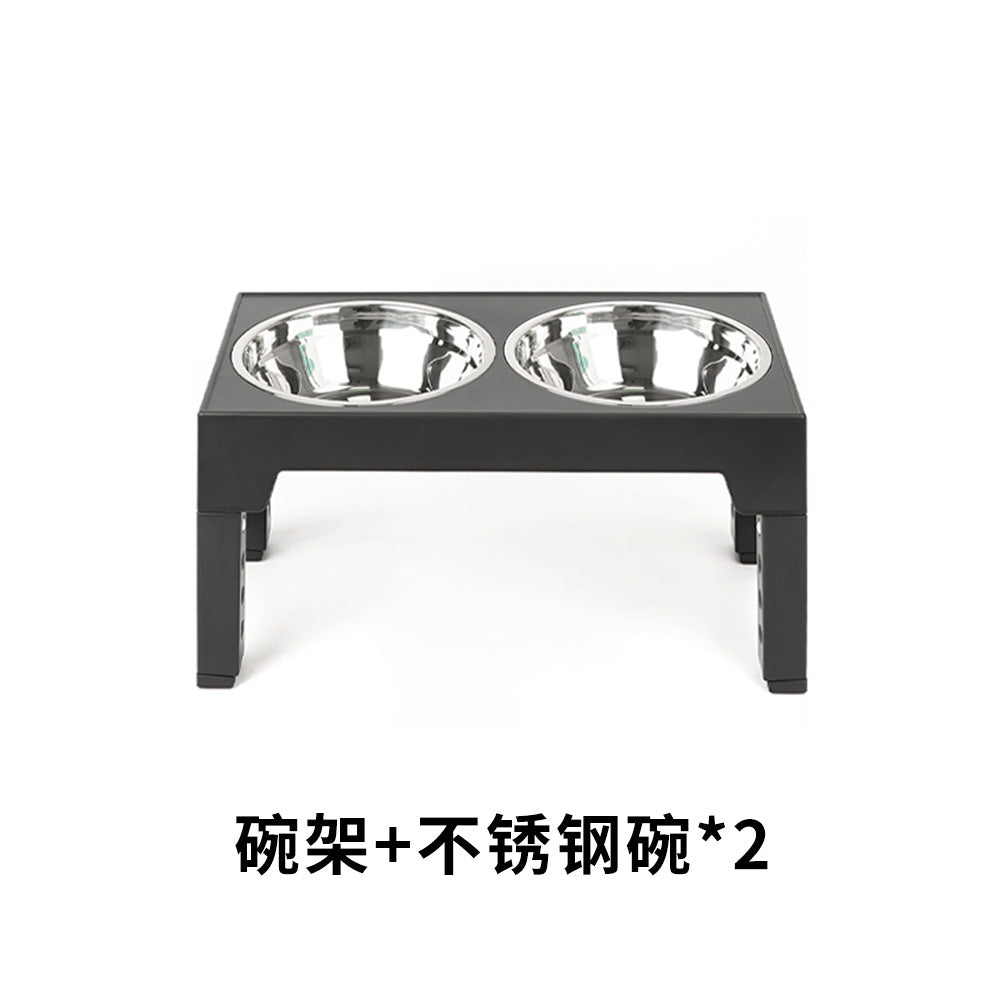 Elevated Slow Feeder Pet Bowl with Stainless Steel (2-in-1)